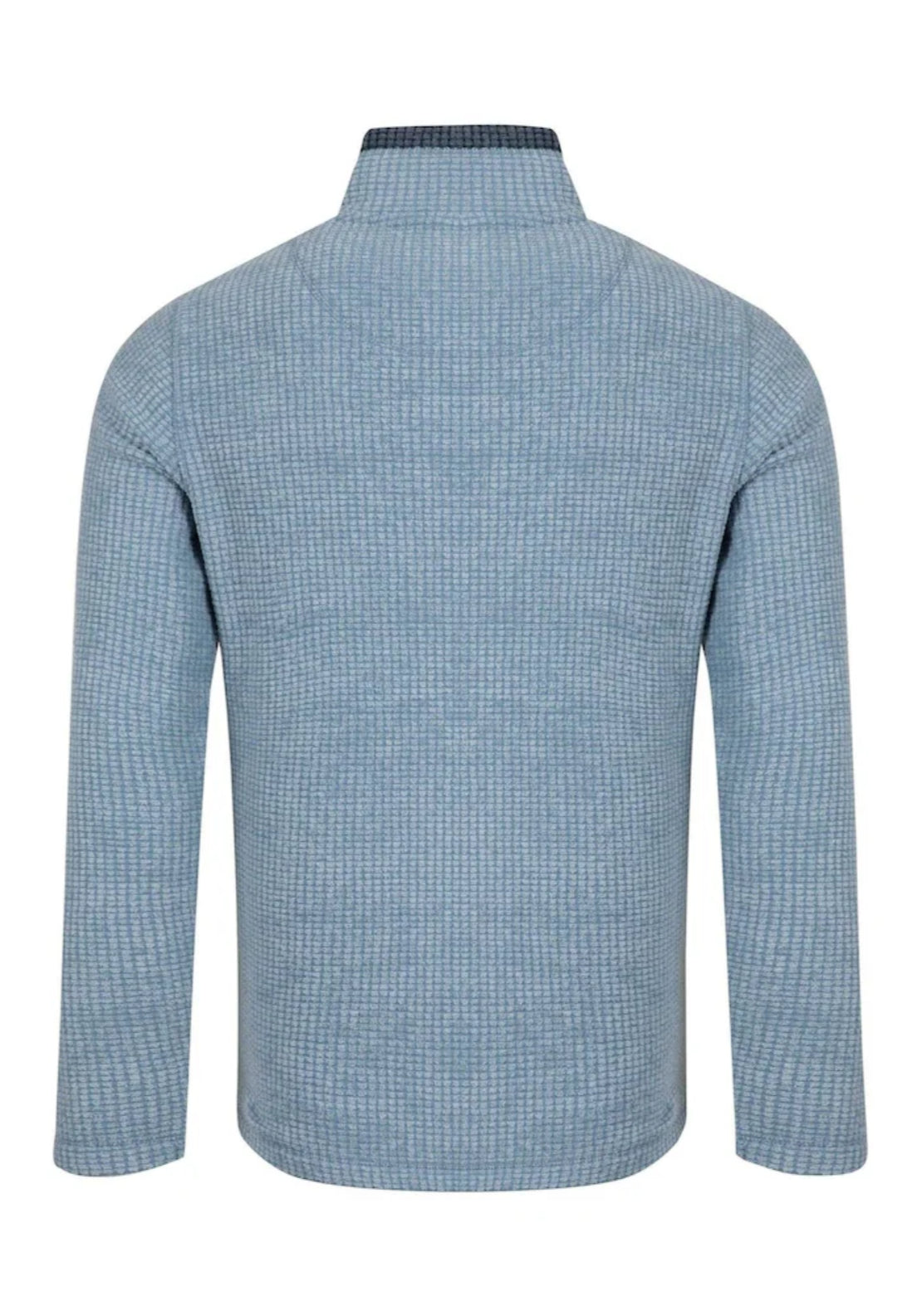 Weird Fish Shires Full Zip Grid Fleece - Blue 7 Shaws Department Stores