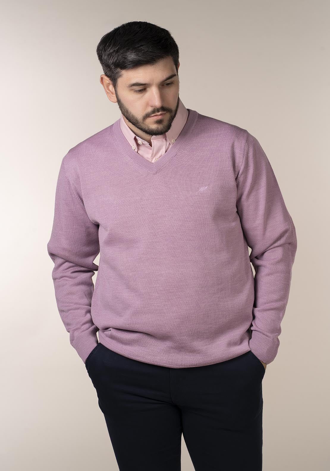 Yeats Mens 100% Cotton V-Neck Jumper 4 Shaws Department Stores