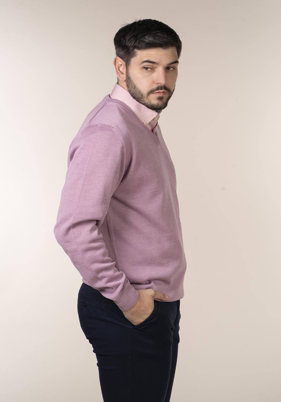 Yeats Mens 100% Cotton V-Neck Jumper 5 Shaws Department Stores