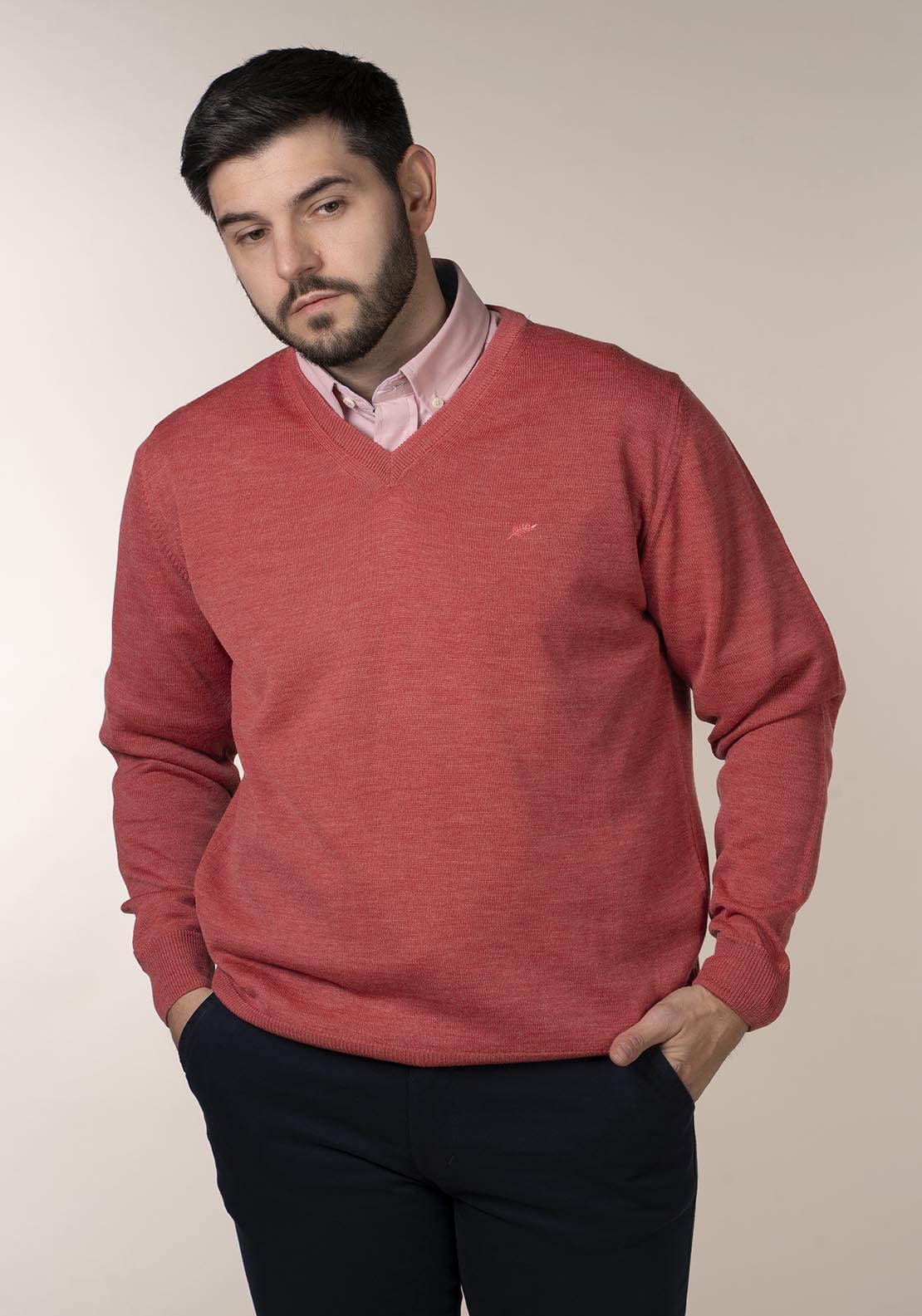 Yeats Mens 100% Cotton V-Neck Jumper 2 Shaws Department Stores