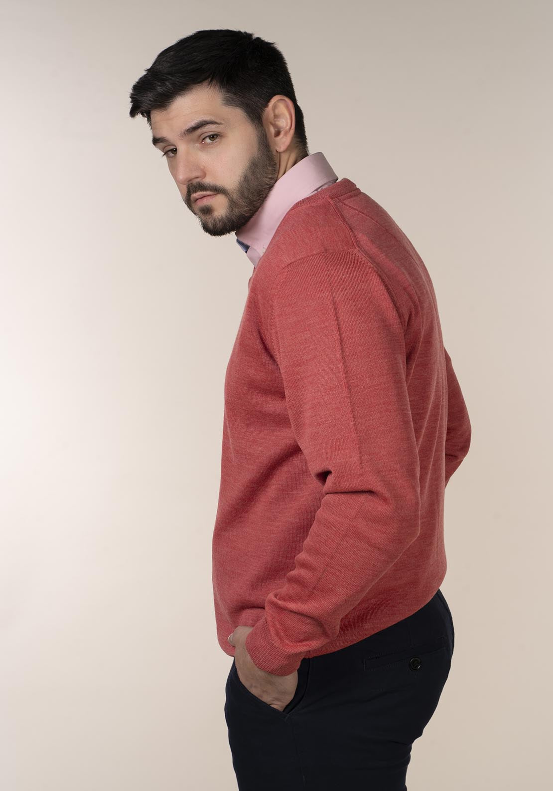 Yeats Mens 100% Cotton V-Neck Jumper 3 Shaws Department Stores