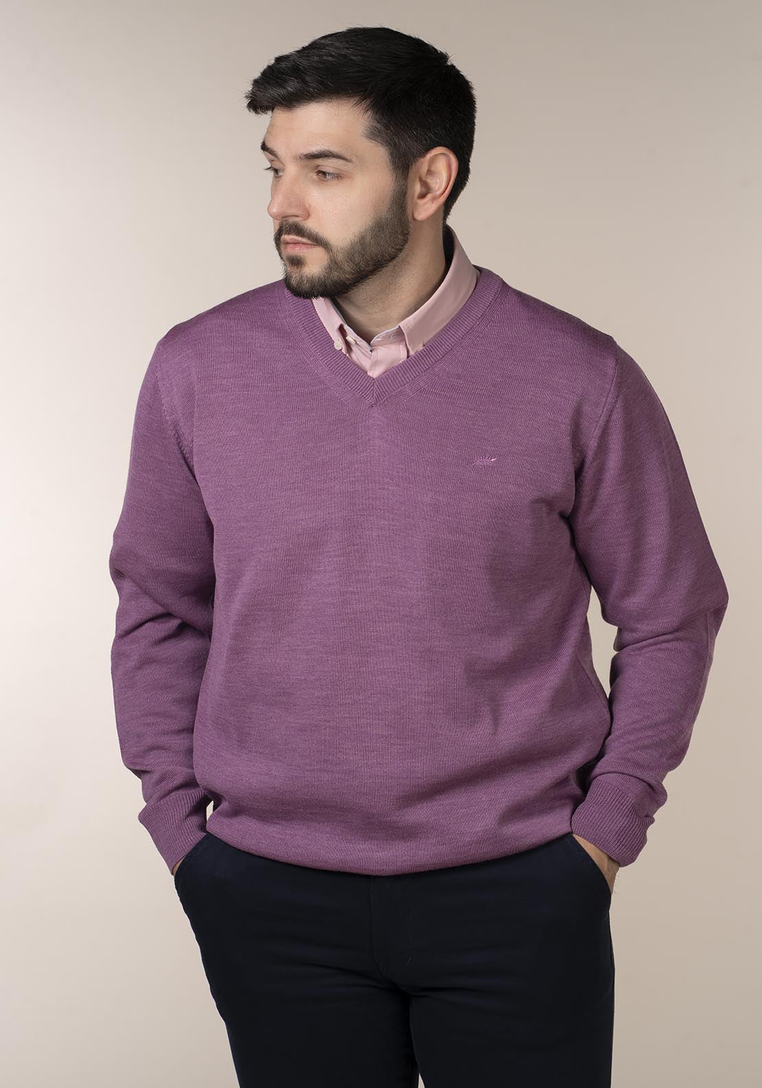 Yeats Mens 100% Cotton V-Neck Jumper 2 Shaws Department Stores