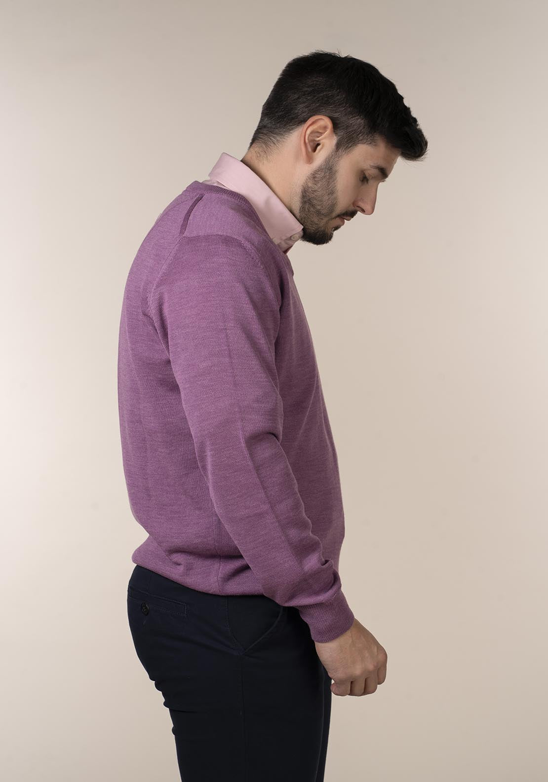 Yeats Mens 100% Cotton V-Neck Jumper 4 Shaws Department Stores