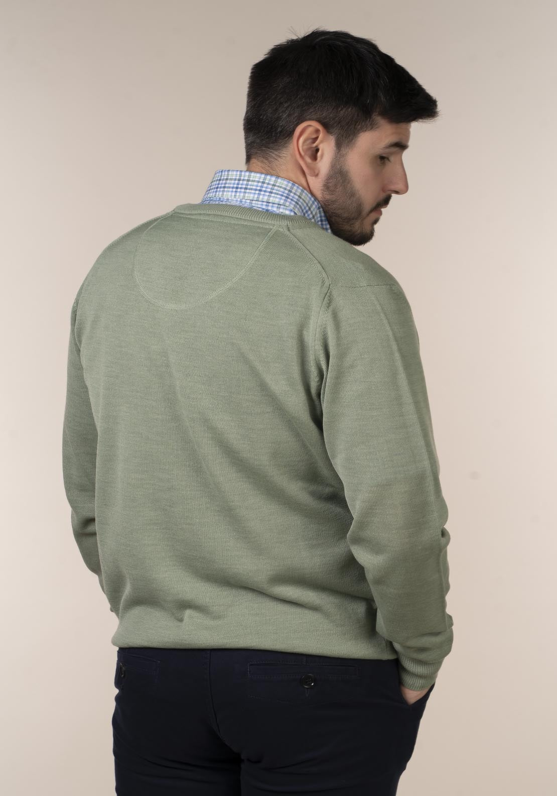 Yeats Mens 100% Cotton V-Neck Jumper 5 Shaws Department Stores