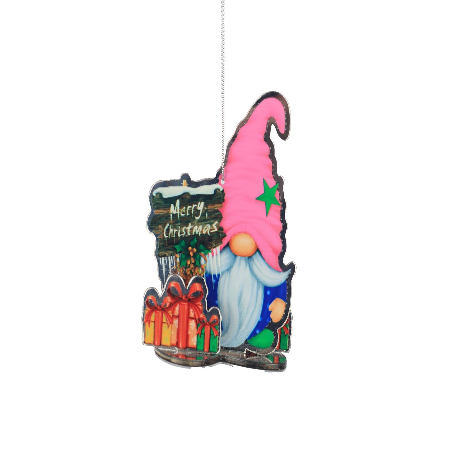 The Home Christmas Santa Paint Mirror Hanging Decoration 1 1 Shaws Department Stores