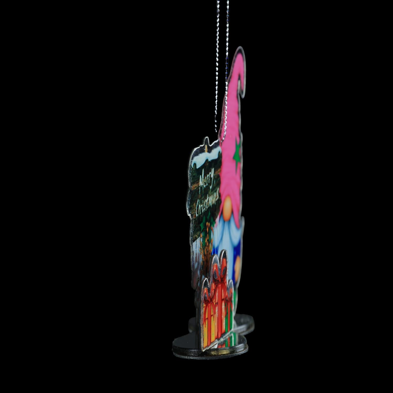 The Home Christmas Santa Paint Mirror Hanging Decoration 1 6 Shaws Department Stores