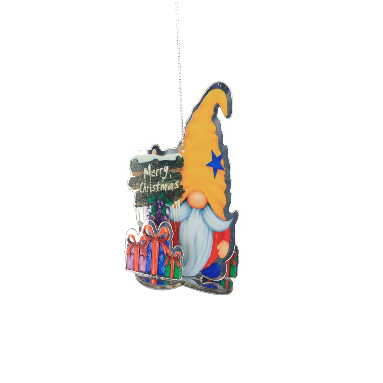The Home Christmas Santa Paint Mirror Hanging Decoration 2 1 Shaws Department Stores