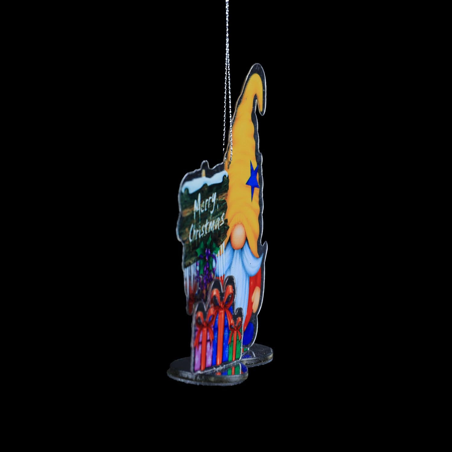 The Home Christmas Santa Paint Mirror Hanging Decoration 2 2 Shaws Department Stores