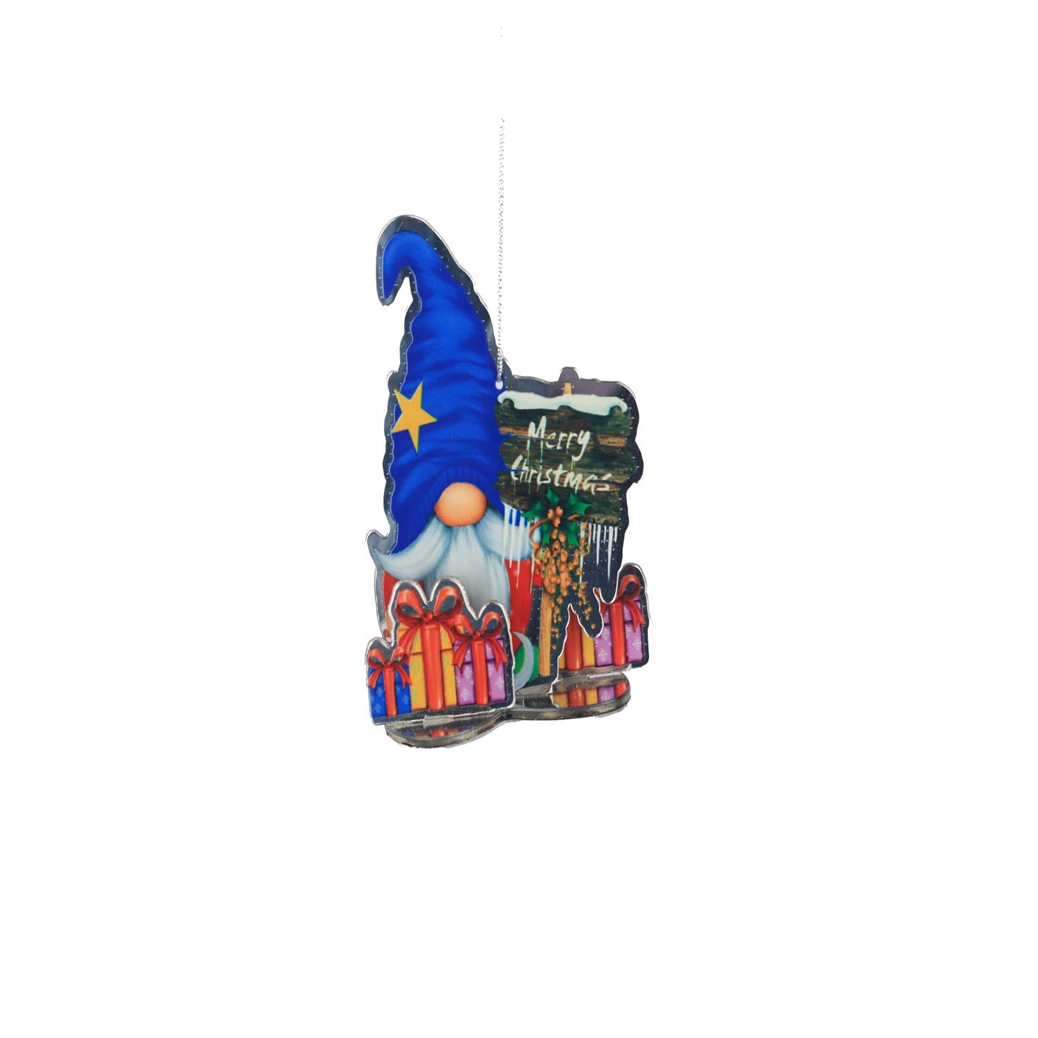 The Home Christmas Santa Paint Mirror Hanging Decoration 1 Shaws Department Stores