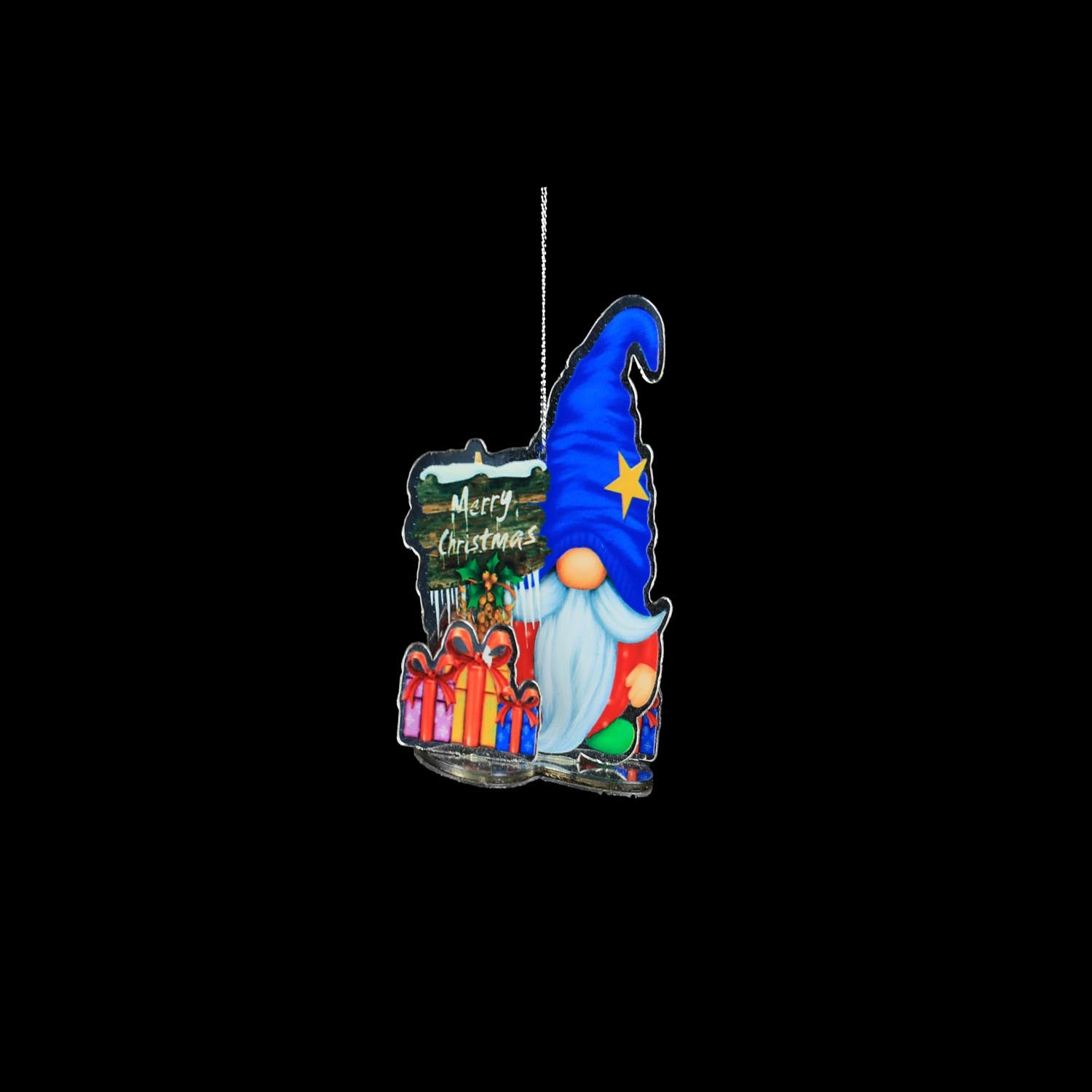 The Home Christmas Santa Paint Mirror Hanging Decoration 4 Shaws Department Stores