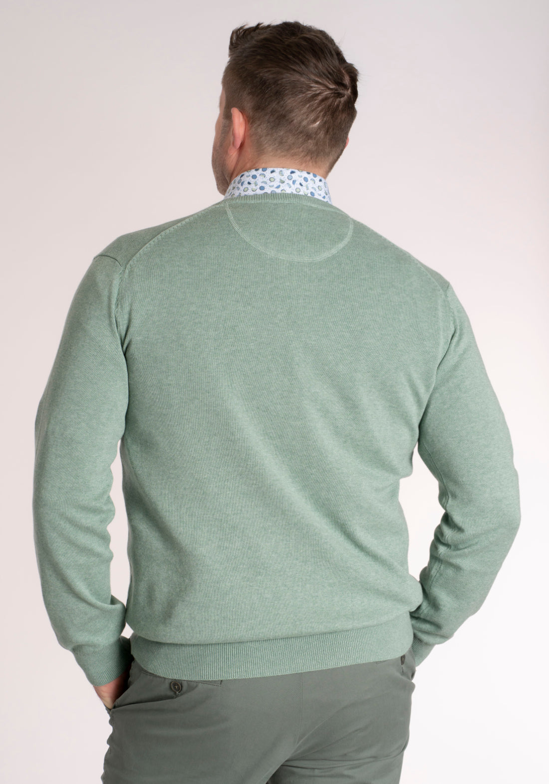 Yeats 100% Cotton Crew Neck Knitwear - Breathable Fabric 2 Shaws Department Stores