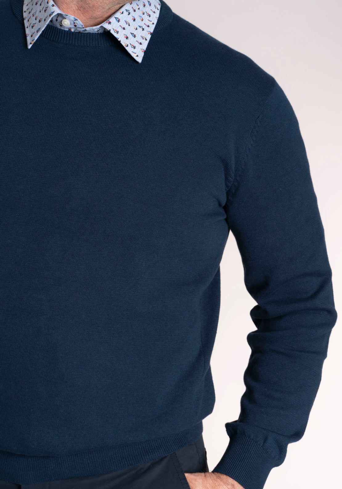 Yeats 100% Cotton Crew Neck Knitwear - Breathable Fabric 4 Shaws Department Stores