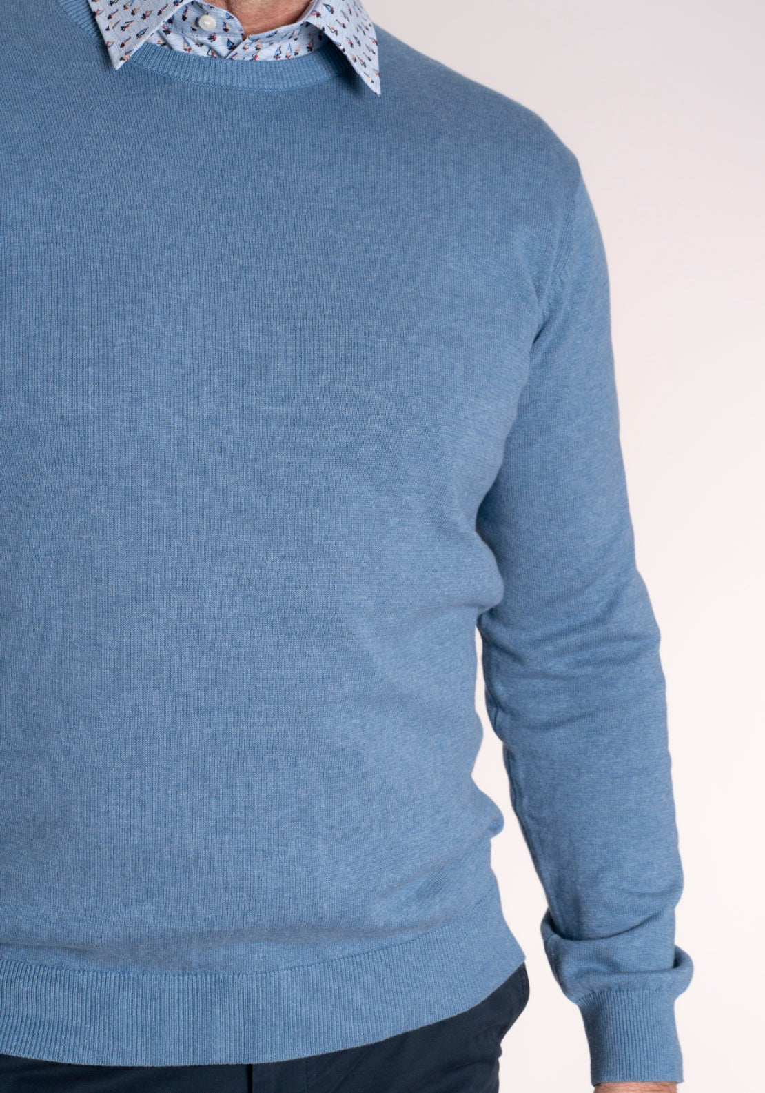 Yeats 100% Cotton Crew Neck Knitwear - Breathable Fabric 4 Shaws Department Stores