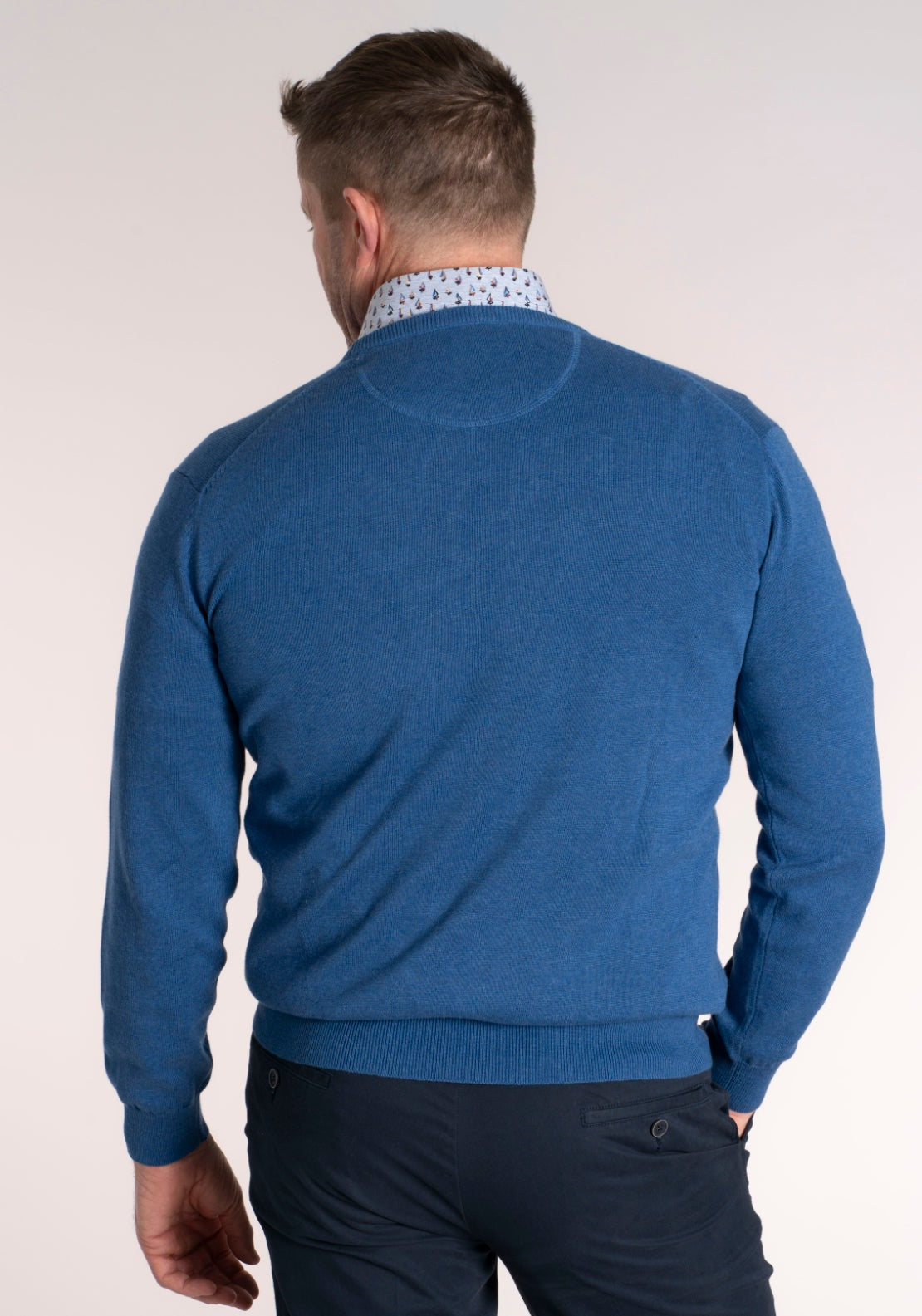Yeats 100% Cotton Crew Neck Knitwear - Breathable Fabric 2 Shaws Department Stores