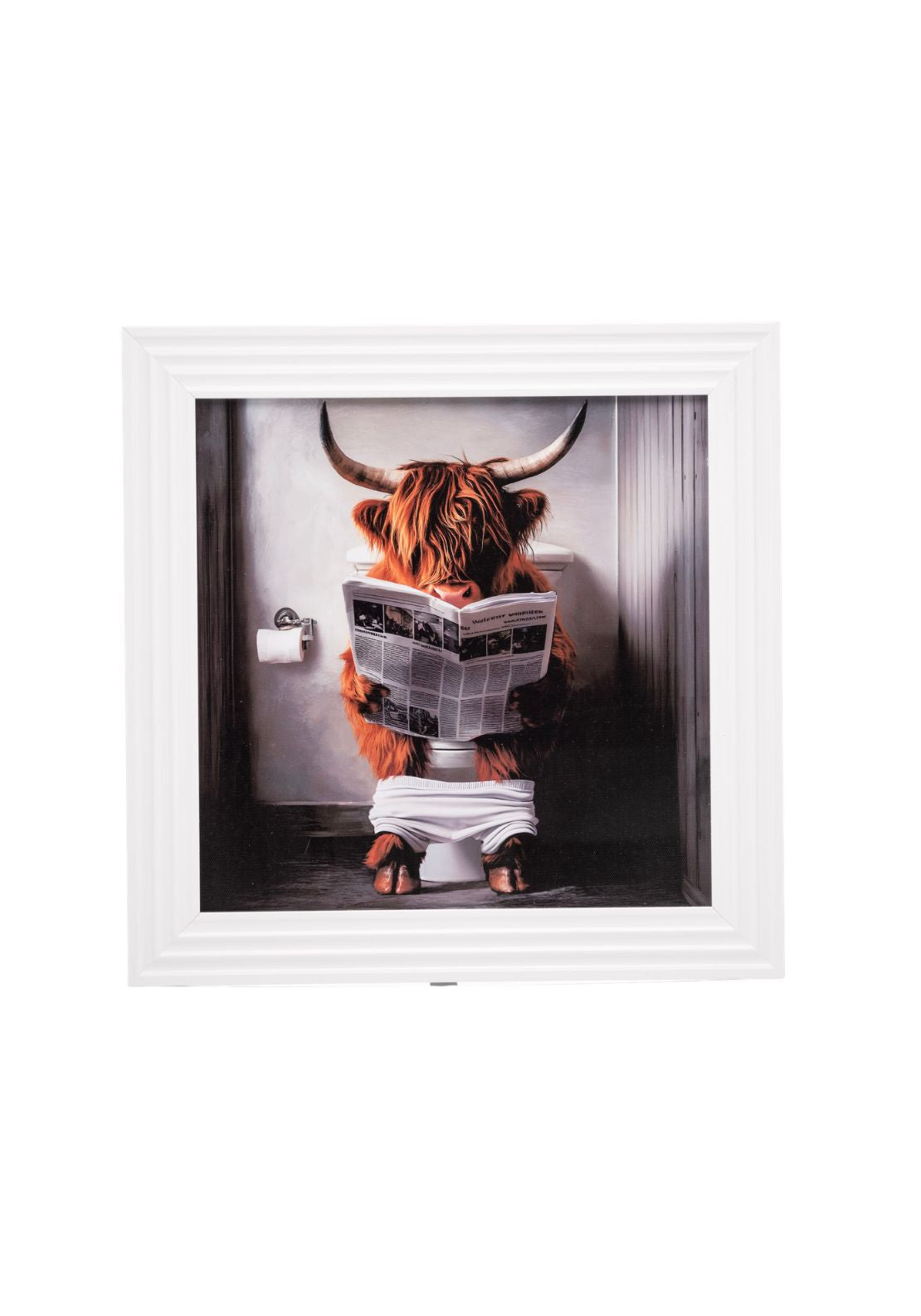 The Grange Collection Stonewall Gallery Framed Picture Bison the Bathroom - Multi 1 Shaws Department Stores