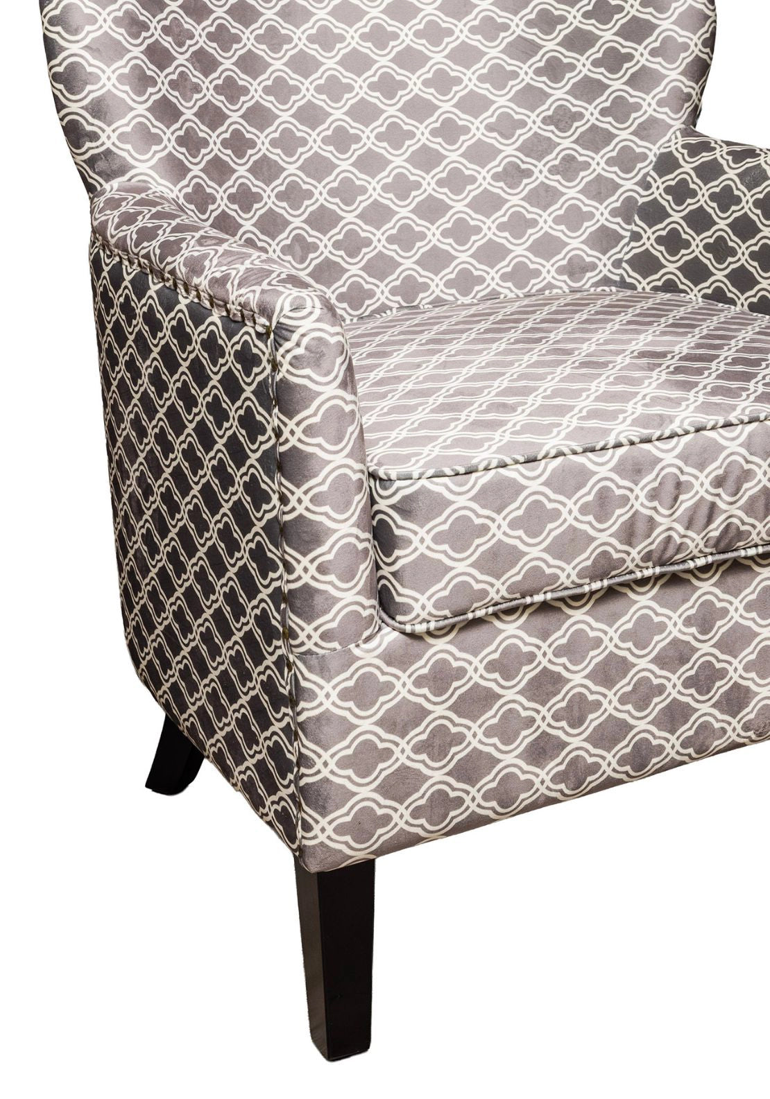 Pattern Upholstery Armchair - Beige
