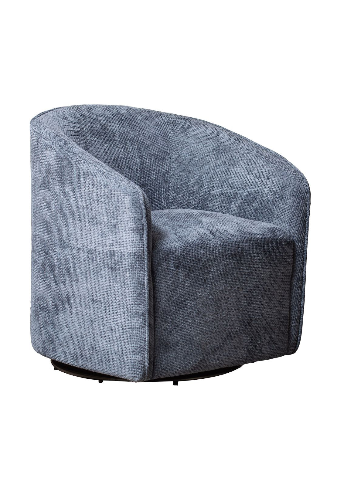 The Grange Collection Swivel Chair - Blue 1 Shaws Department Stores