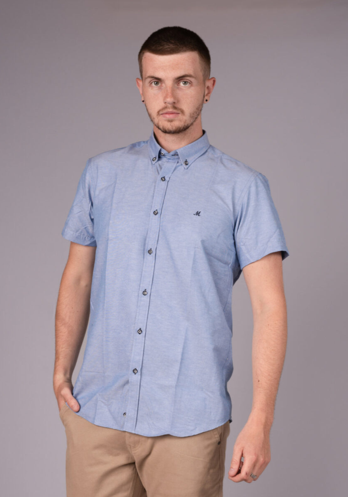 Andar Short Sleeve Shirt - Blue