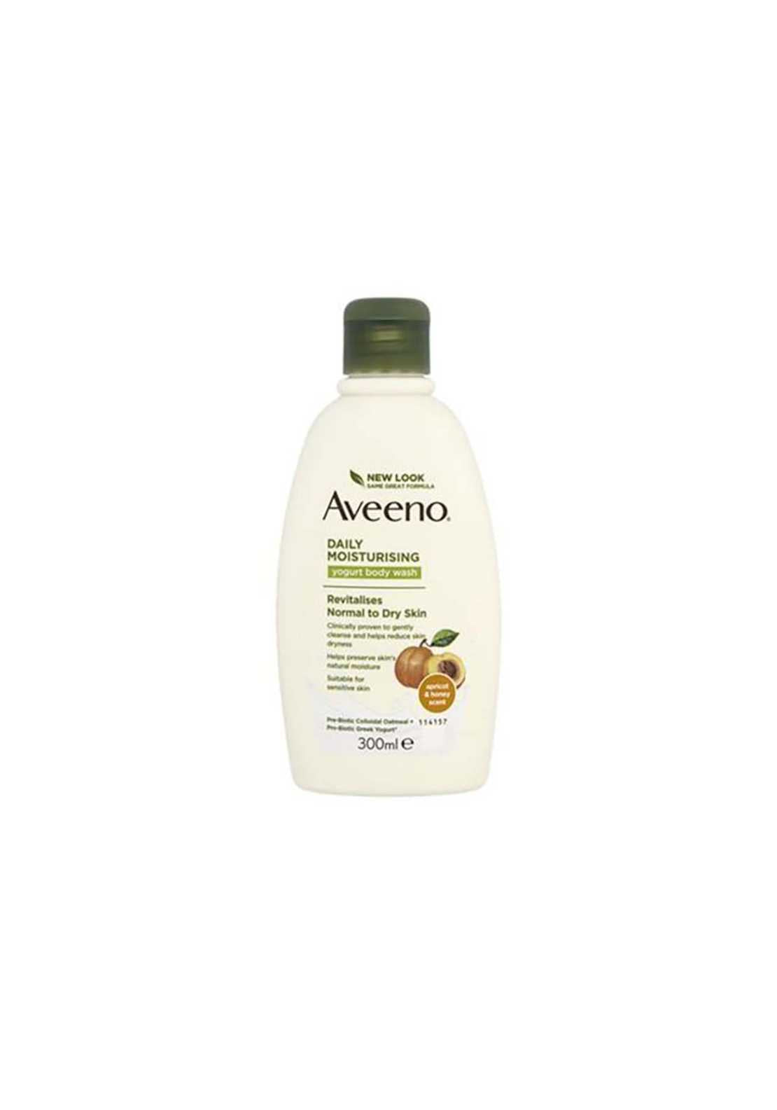 Aveeno Yogurt Body Cream Apricot 300ml 1 Shaws Department Stores