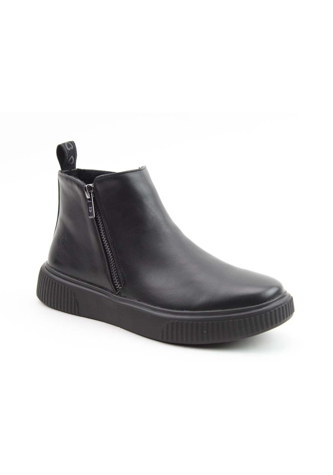 Heavenly Feet Senta Side Zip Boot - Black 1 Shaws Department Stores