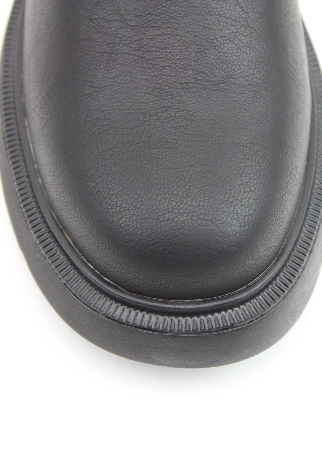 Chunky Sole Lace Up Boot - Black