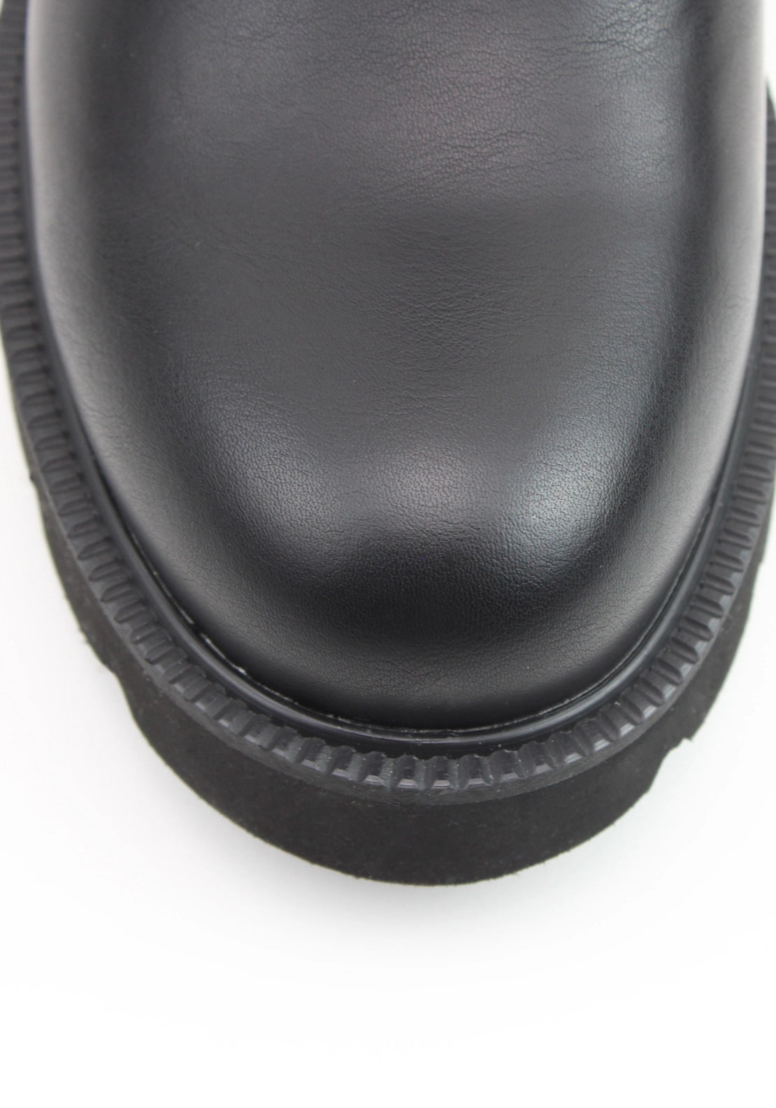 Elastic Gusset Wedge Boot - Black