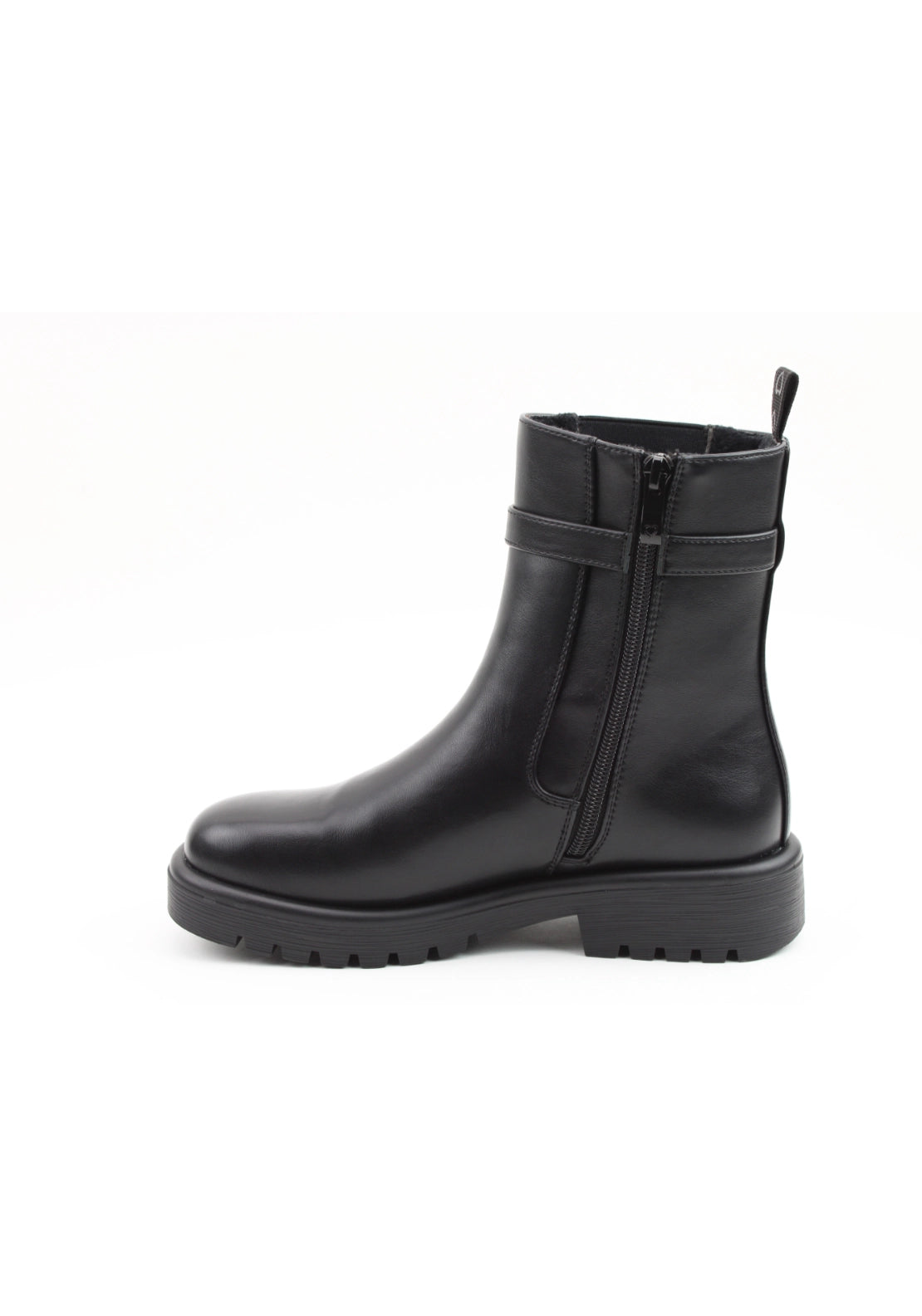 Chunky Buckle Boot - Black