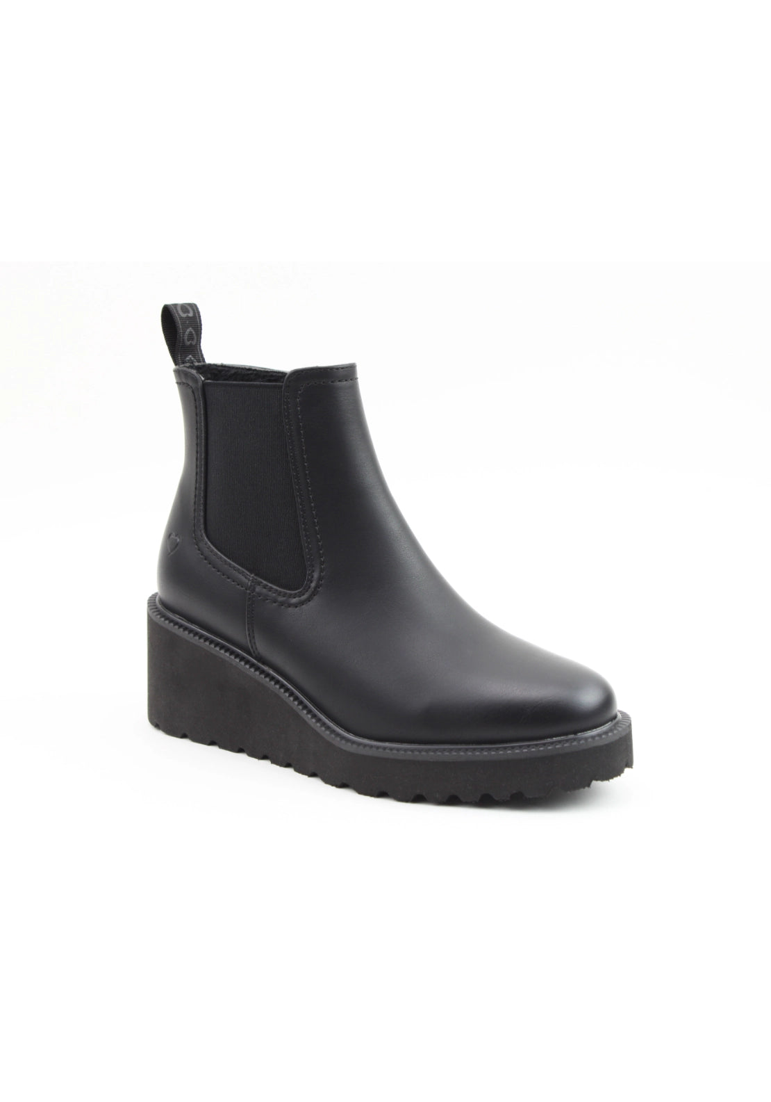 Wedge Chelsea Boot - Black