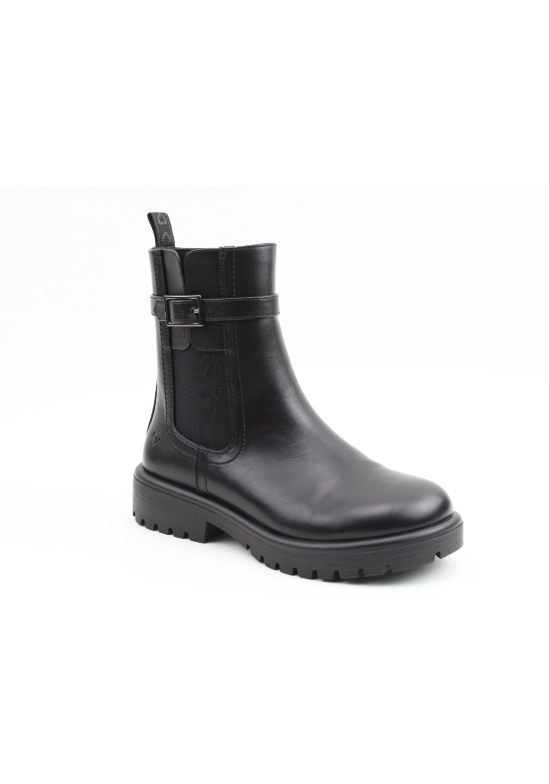 Chunky Buckle Boot - Black