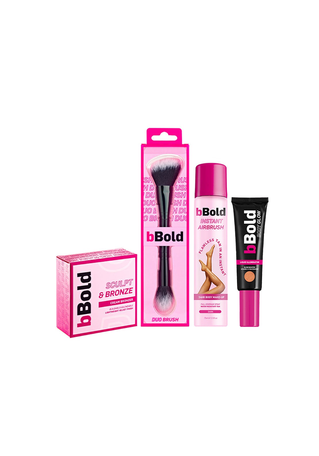 Bbold Glisten Up 4 Piece Tanning &amp; Cosmetics Gift Set 2 Shaws Department Stores