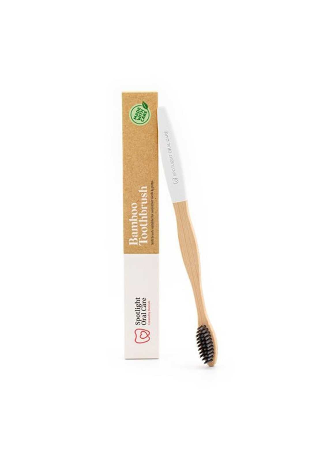 Spotlight Oral Care Spotlight Oral Carewhite Bamboo Toothbrush 1 Shaws Department Stores