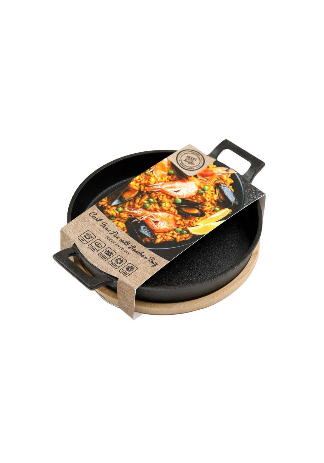 The Home Cast Iron Bamboo Tray 1 Shaws Department Stores