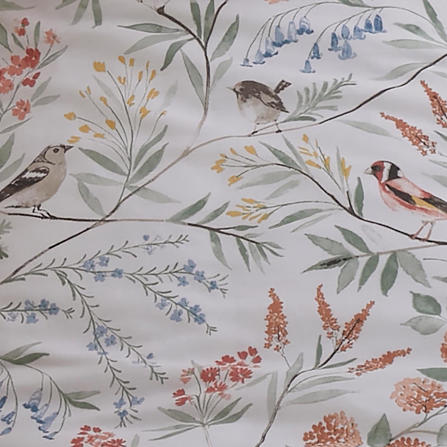 The Home Collection Bird Floral Terracotta Duvet Cover Set 4 Shaws Department Stores