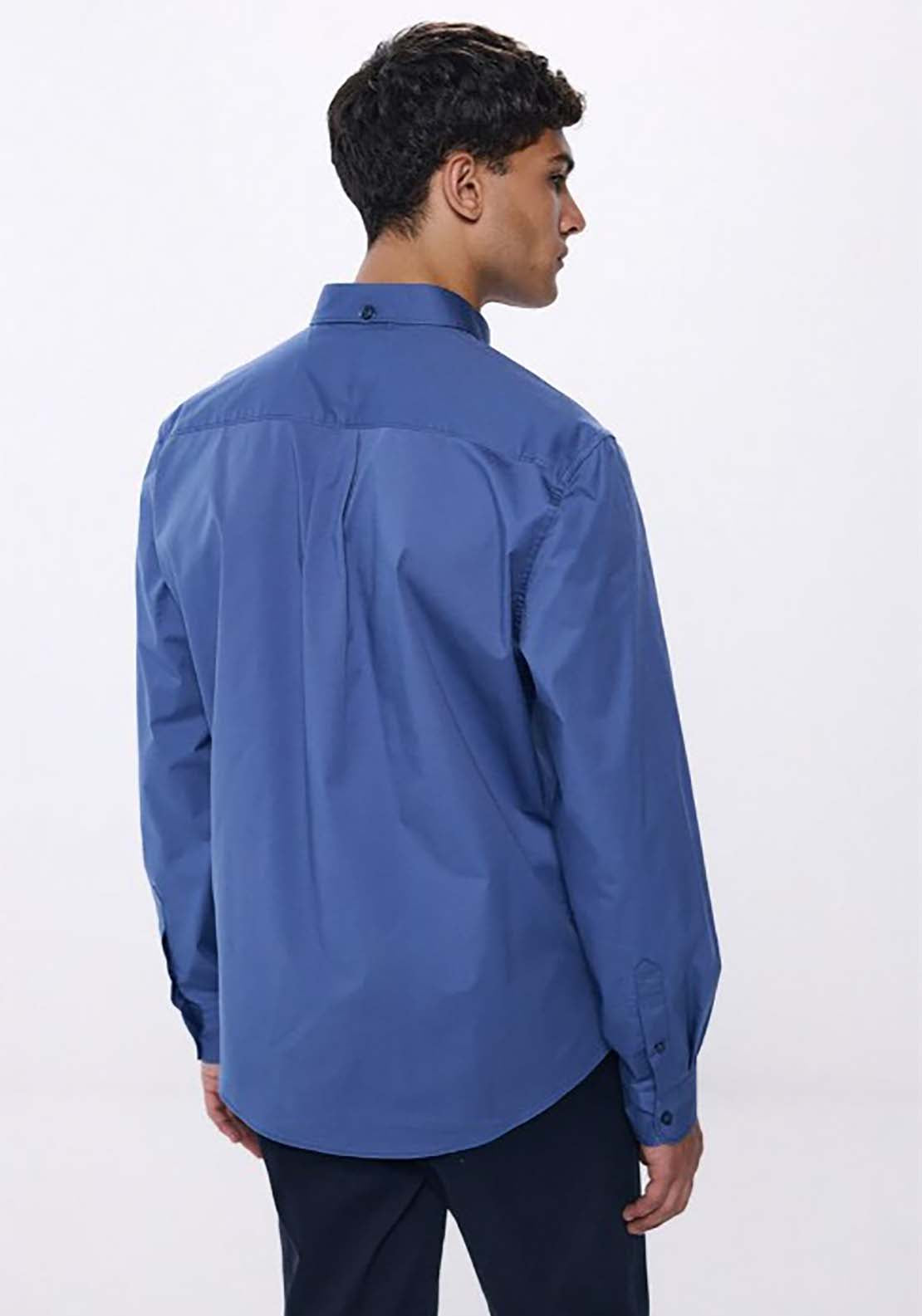 Springfield Stretch fabric dress shirt - Blue 2 Shaws Department Stores