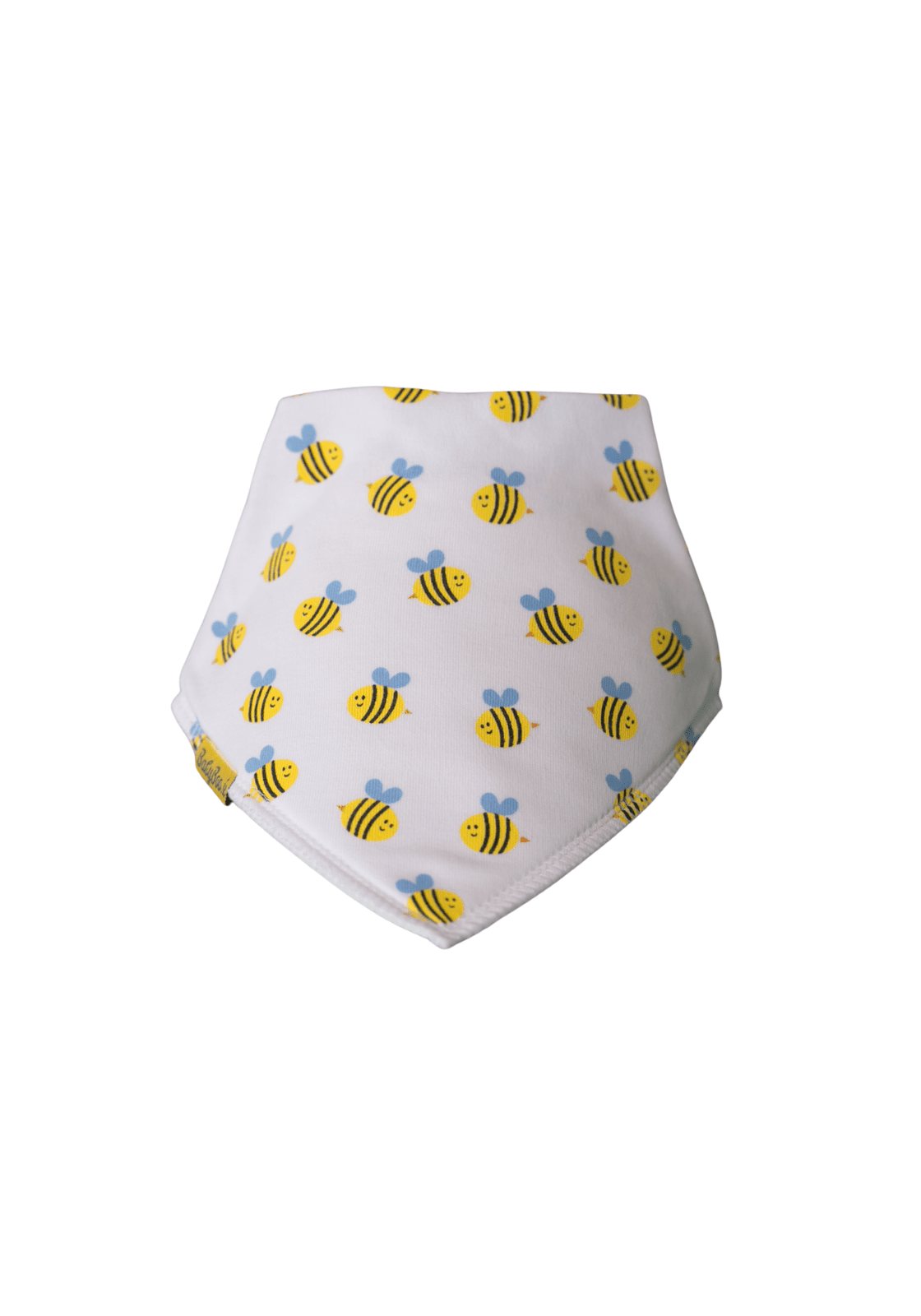 Babyboo Buzzy bees organic cotton DribbleBoo bandana bib - White 1 Shaws Department Stores
