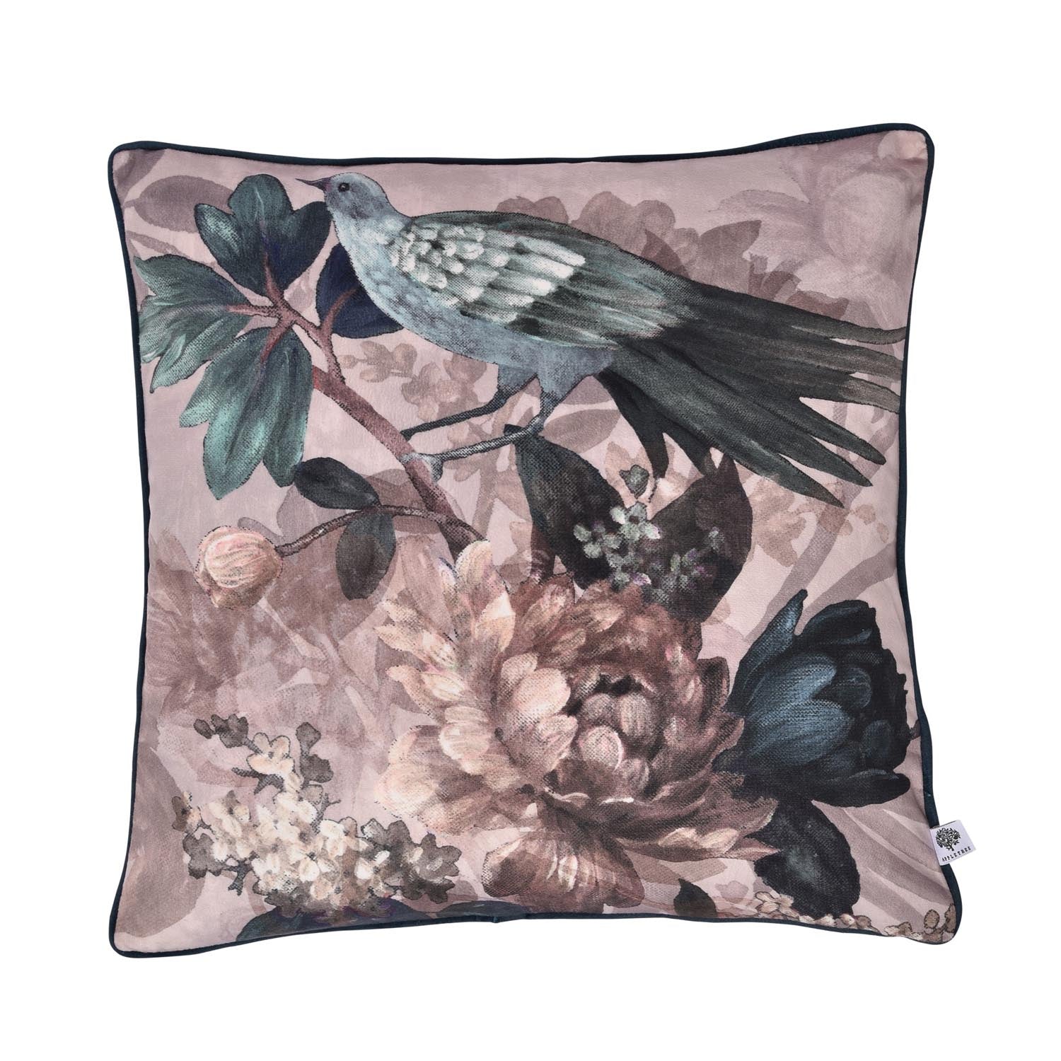 Heather &amp; Ferne Chatsworth Teal Filled Cushion 1 Shaws Department Stores