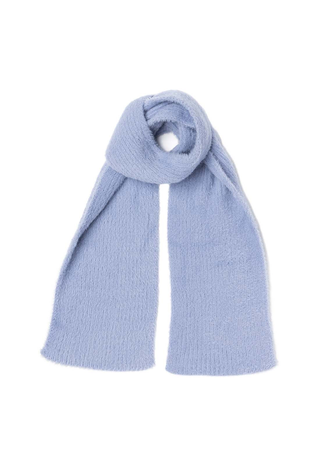 Boardmans Brushed Yarn Scarf - Blue 1 Shaws Department Stores