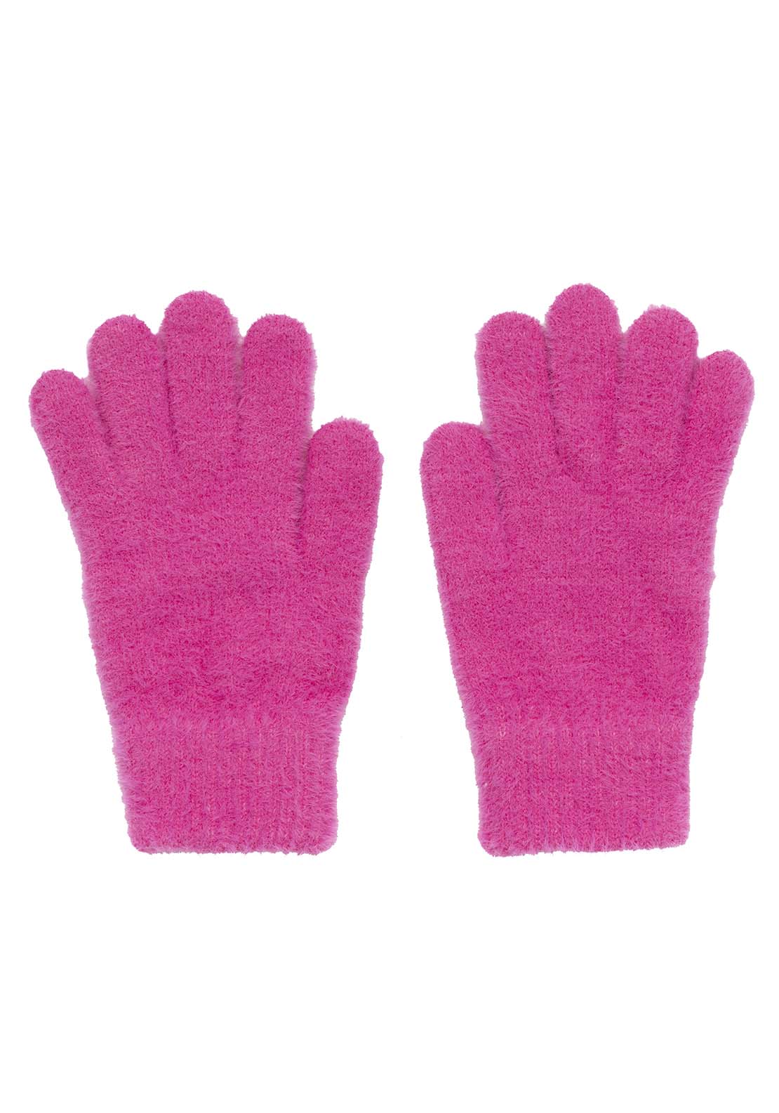 Boardmans Brushed Yarn Gloves - Fuchsia 1 Shaws Department Stores