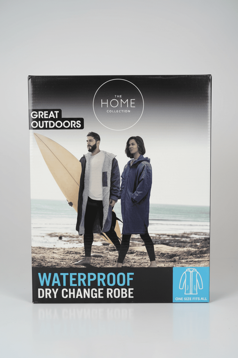 The Home Collection Dry Changing Robe - Navy 4 Shaws Department Stores