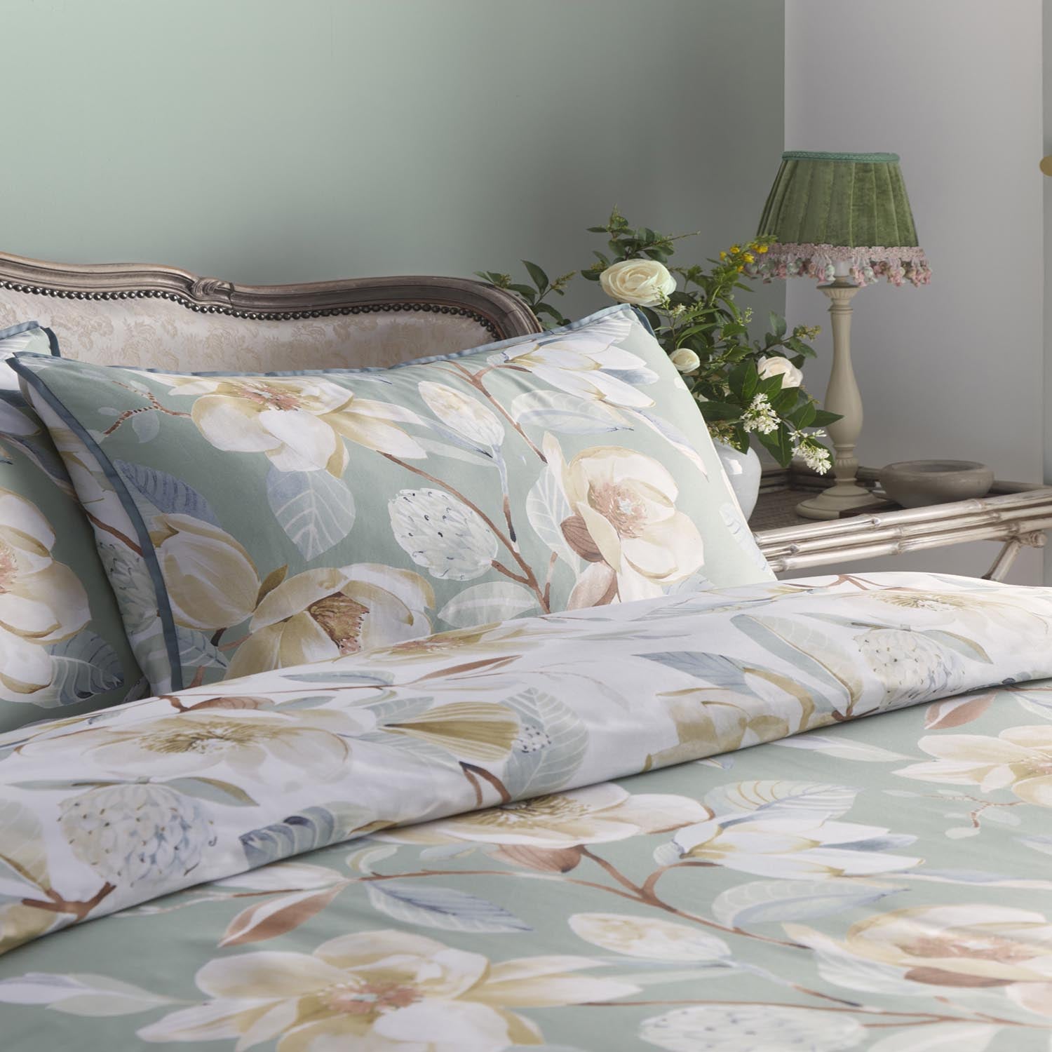 Heather And Ferne Elspeth Green Duvet Cover Set 2 Shaws Department Stores