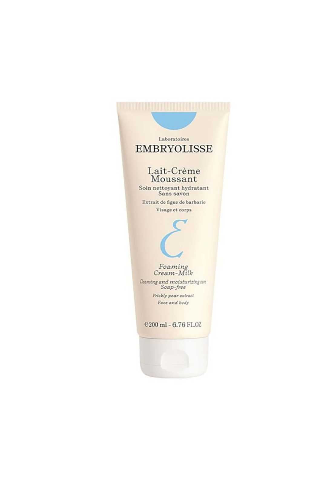 Embryolisse Foaming Cream Milk - Face And Body Cleanser 200ml 1 Shaws Department Stores