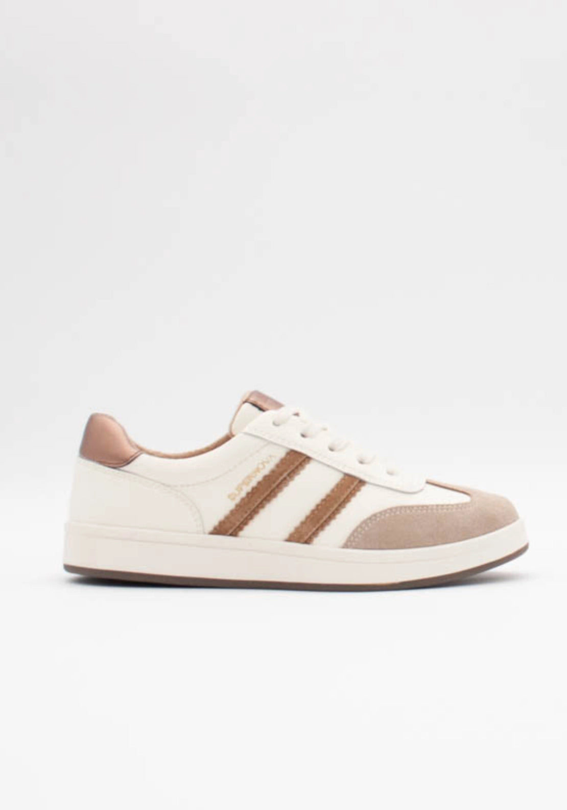 Forty One Low Side Stripe Trainer - Harvest Gold