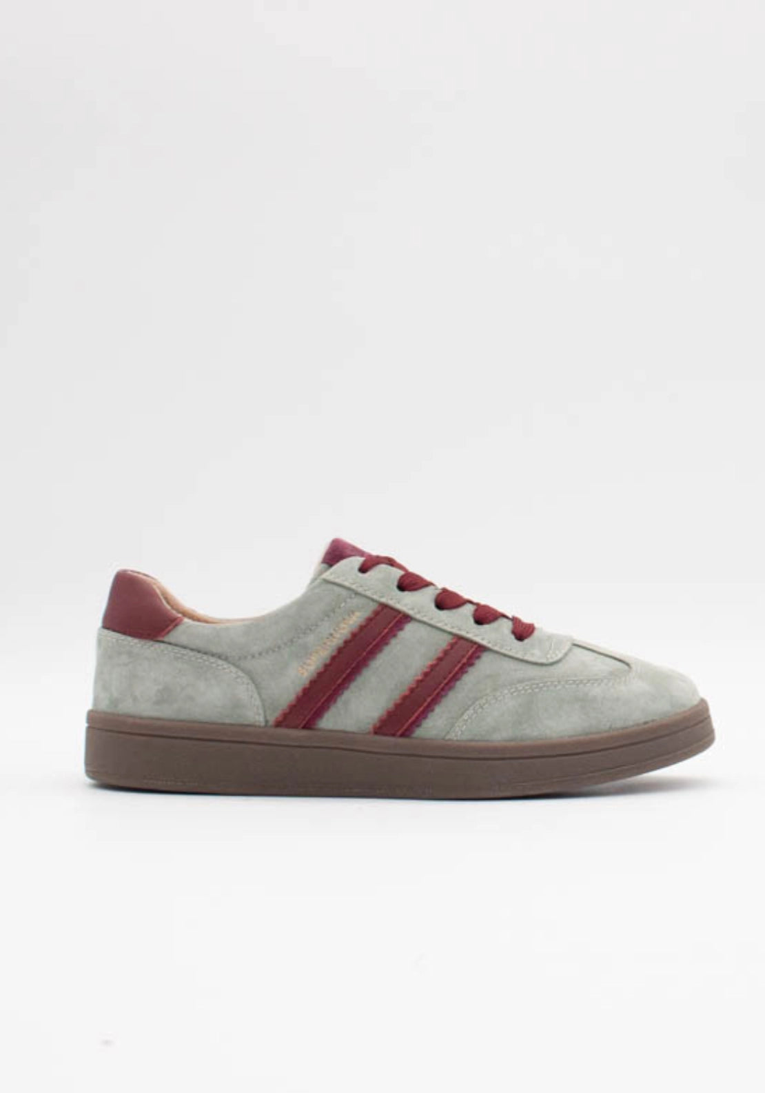 Forty One Low Side Stripe Trainer - Sea Green
