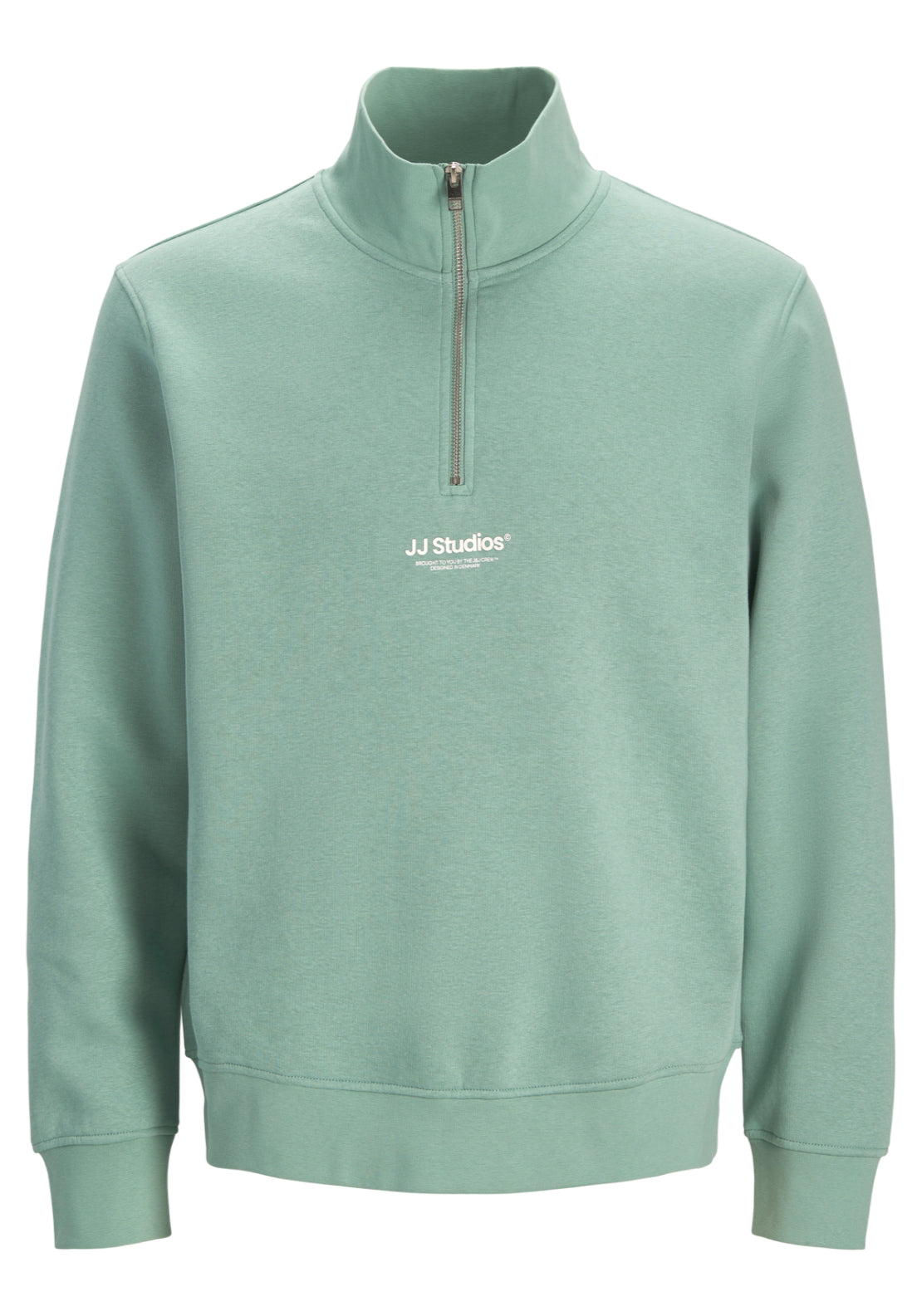 Jack &amp; Jones Half Zip Printed Sweatshirt - Blue 6 Shaws Department Stores
