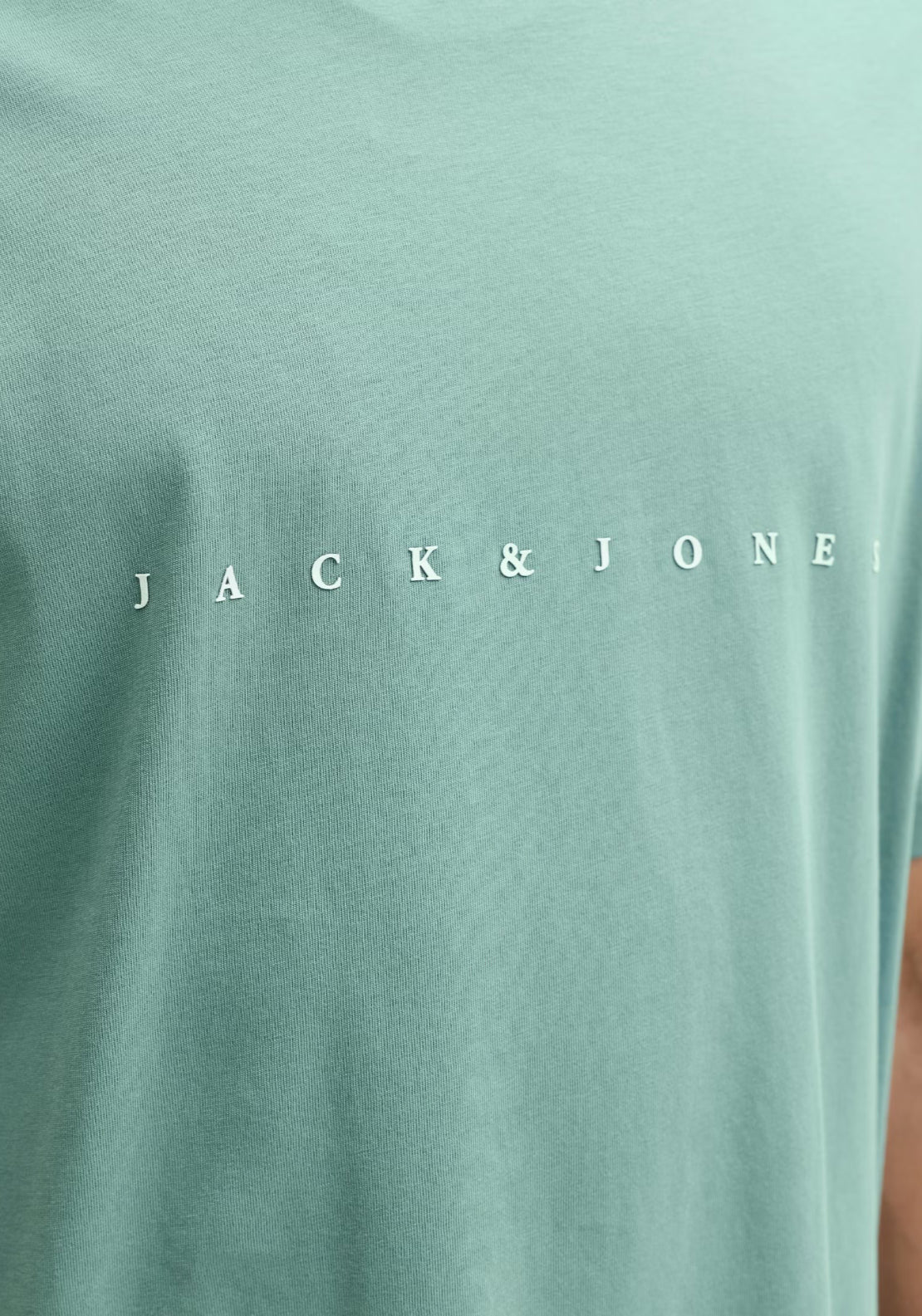 Jack &amp; Jones Logo Short Sleeve T-Shirt - Blue 4 Shaws Department Stores
