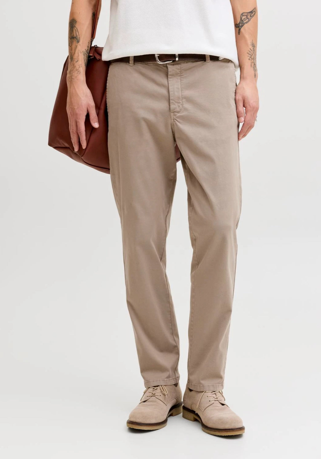 Jack &amp; Jones Regular Fit Timeless Chinos - Lemon Pepper 1 Shaws Department Stores