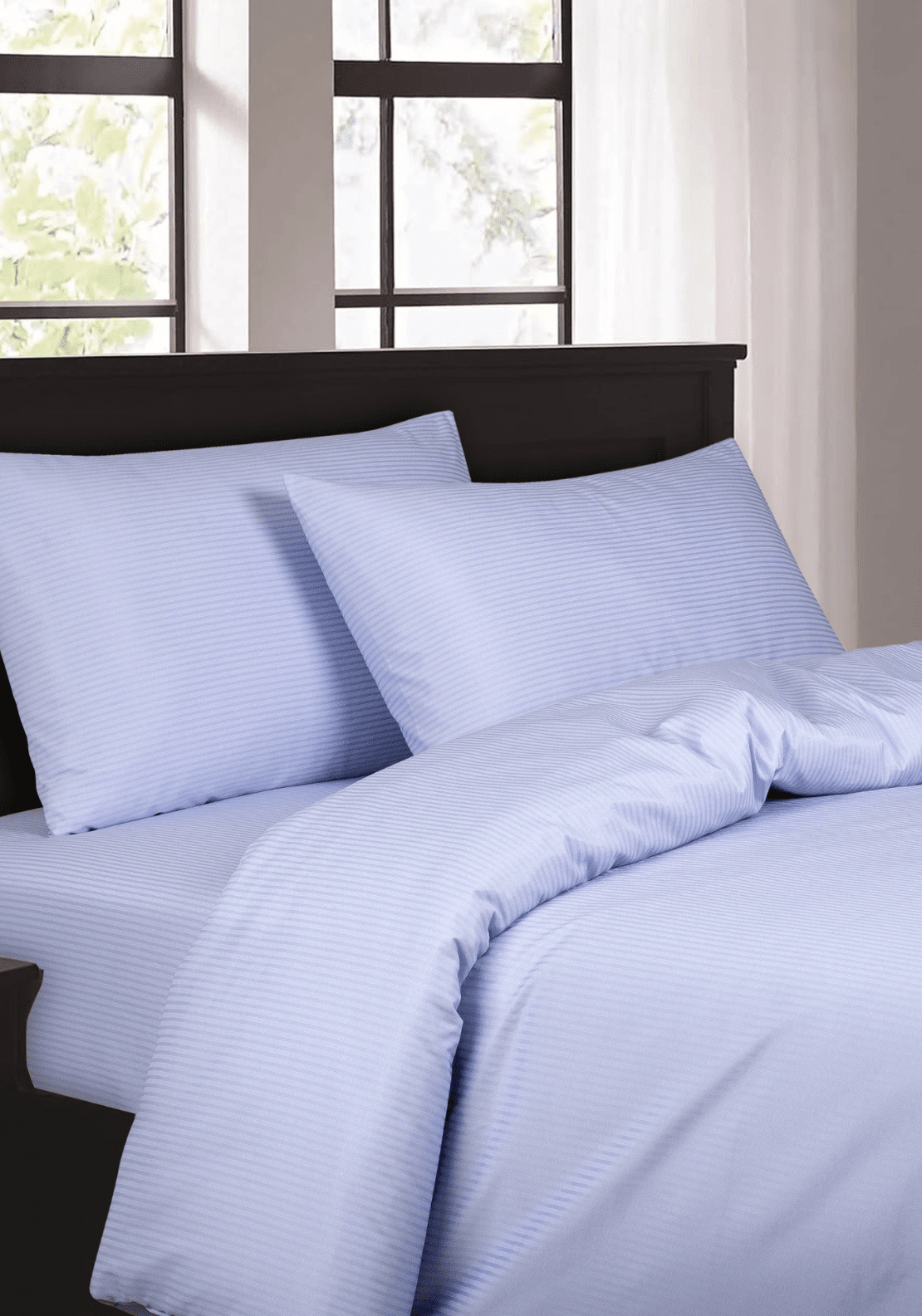 The Home Luxury Collection 300 Thread Count Polycotton Satin Stripe Pillowcase 1 Shaws Department Stores