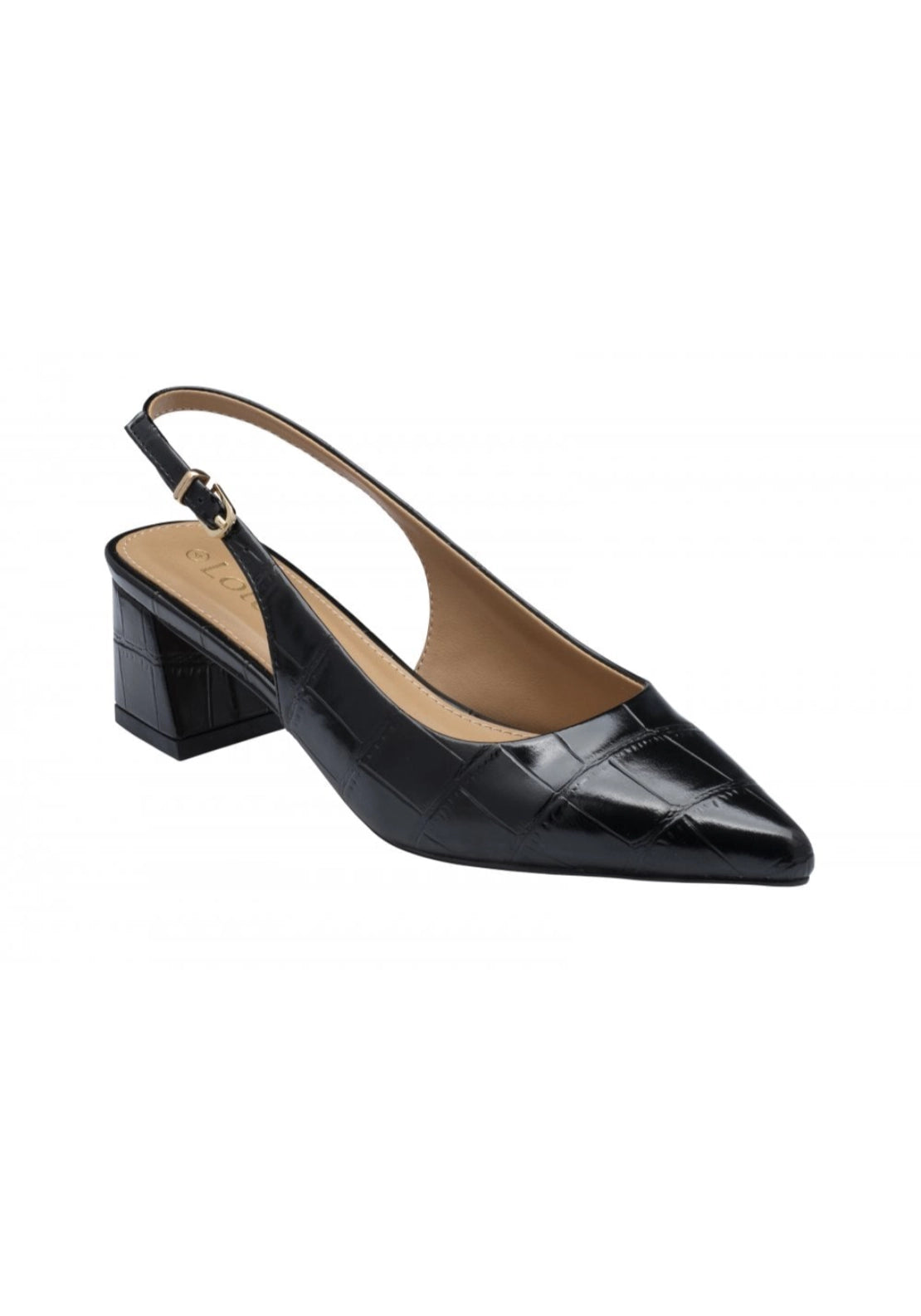Lotus Arwen Shoe - Black Croc 1 Shaws Department Stores