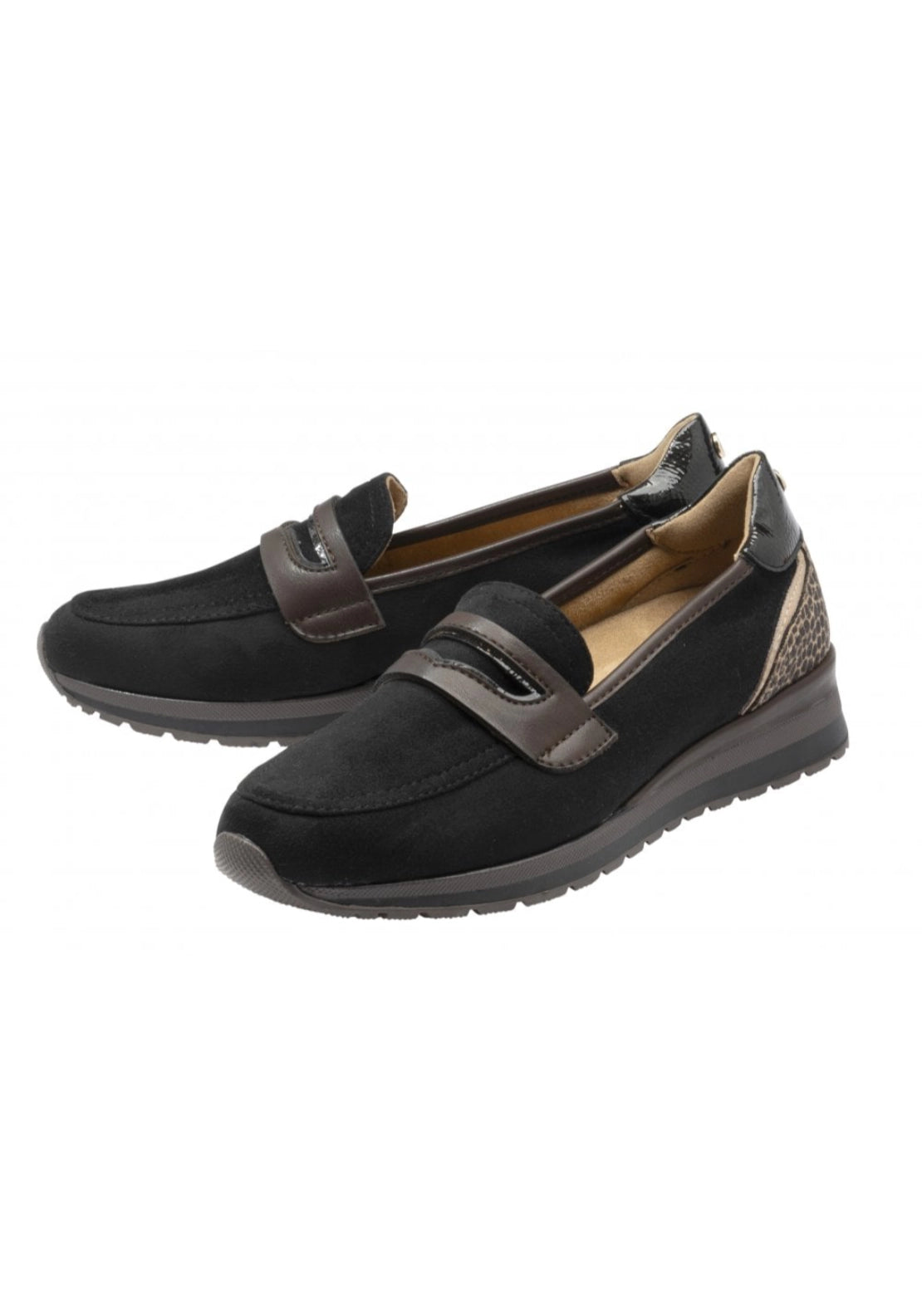 Lotus Montana Loafer - Brown / Black 2 Shaws Department Stores