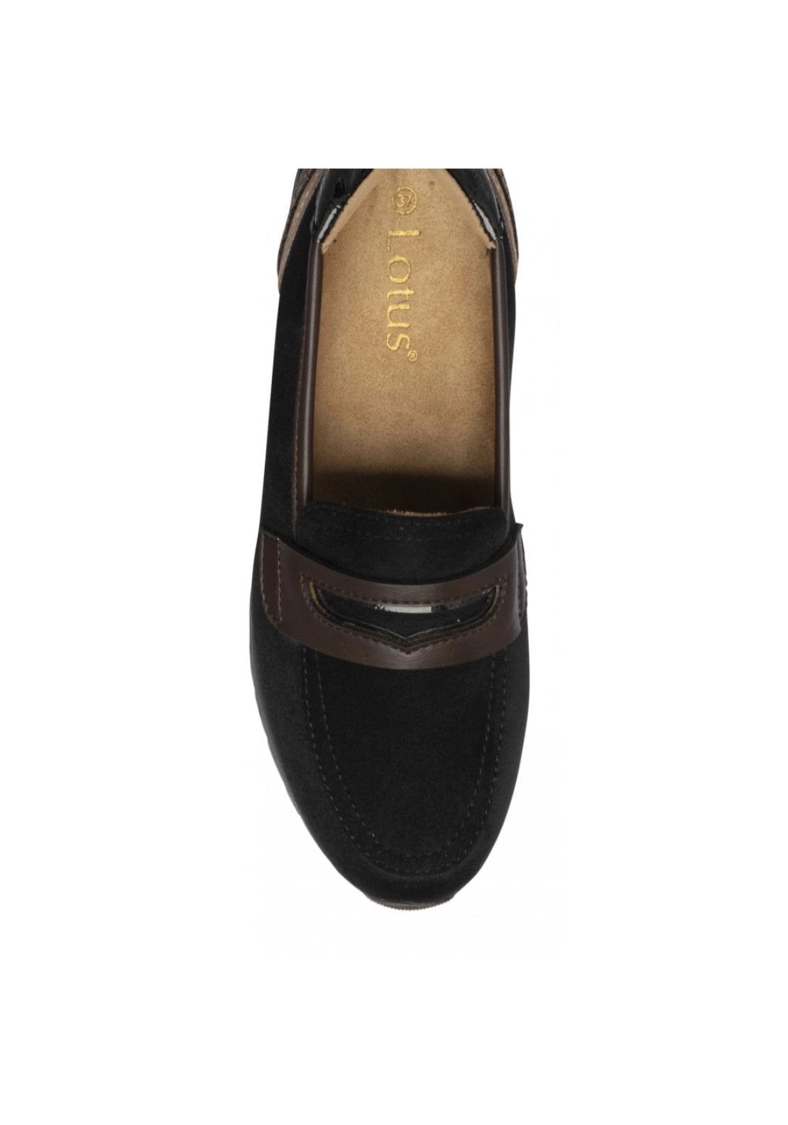 Lotus Montana Loafer - Brown / Black 4 Shaws Department Stores